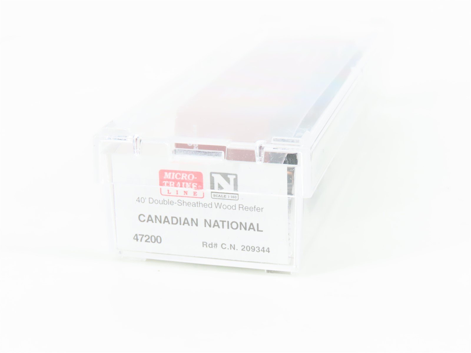 N Scale Micro-Trains MTL 47200 CN Canadian National 40' Wood Reefer #209344