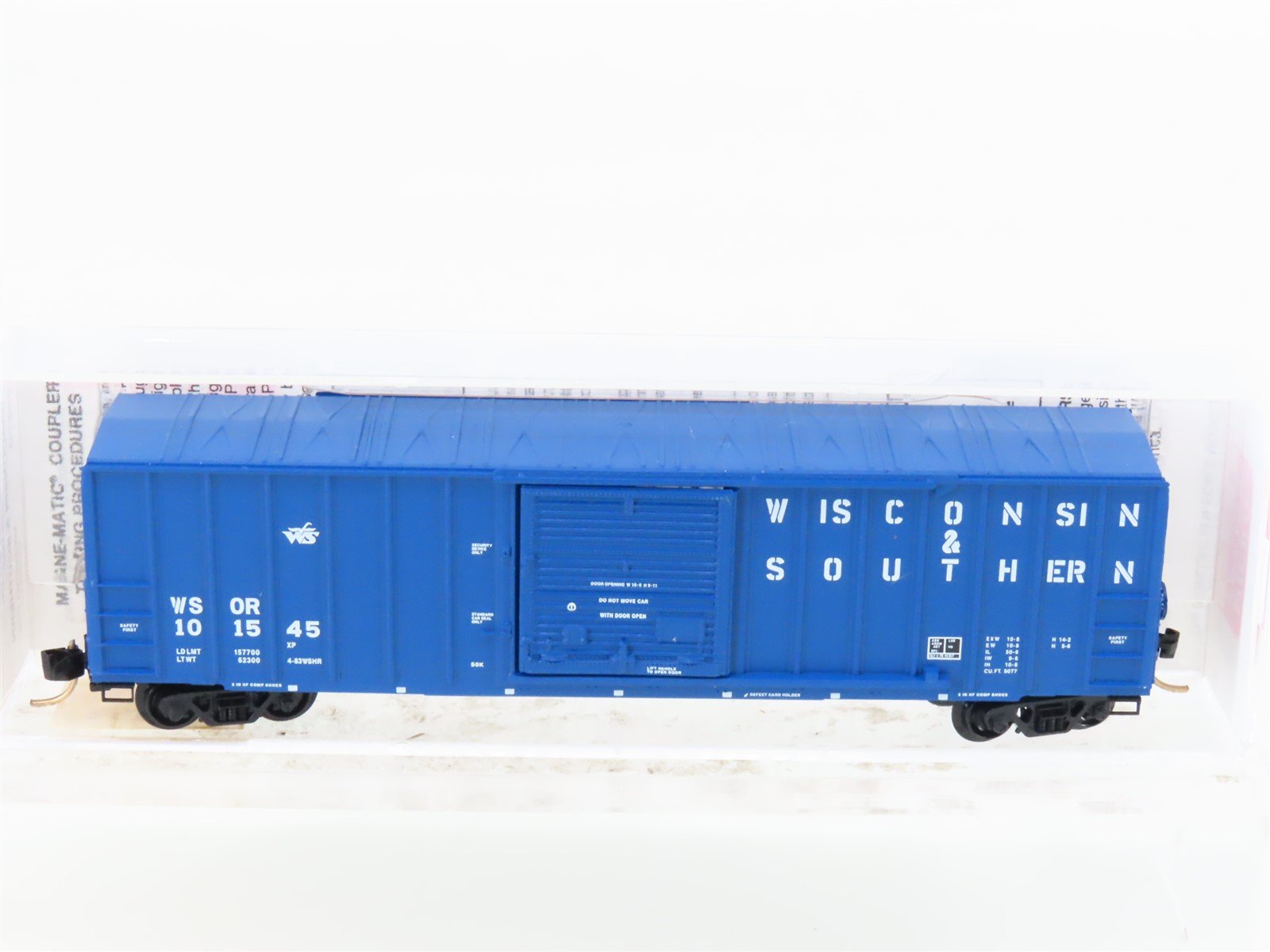 N Scale Micro-Trains MTL 25570 WSOR Wisconsin & Southern 50' Boxcar #101545