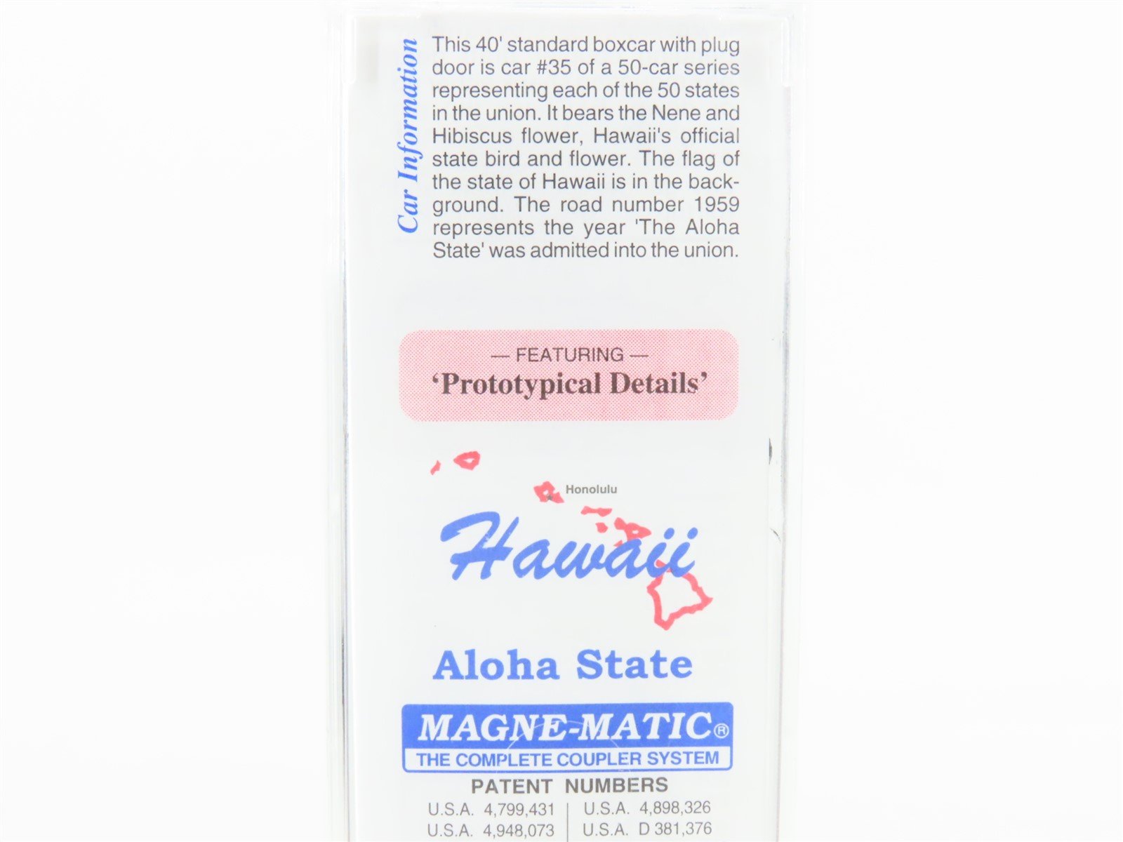 N Scale Micro-Trains MTL 02100399 HI Hawaii State 40' Standard Boxcar #1959