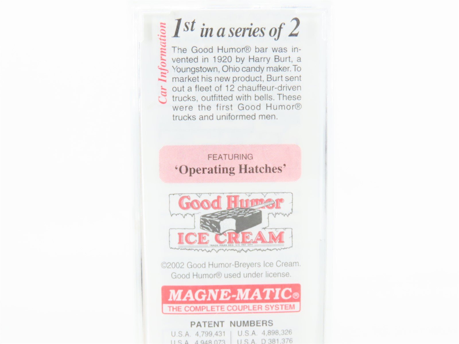 N Scale Micro-Trains MTL 59570 GH Good Humor 40' Steel Ice Reefer #6002