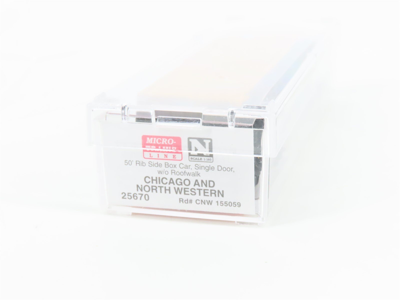 N Scale Micro-Trains MTL 25670 CNW Chicago & Northwestern 50' Boxcar #155059