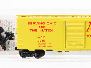 N Scale Micro-Trains MTL 20180 ACY Akron Canton & Youngstown 40' Boxcar #3326