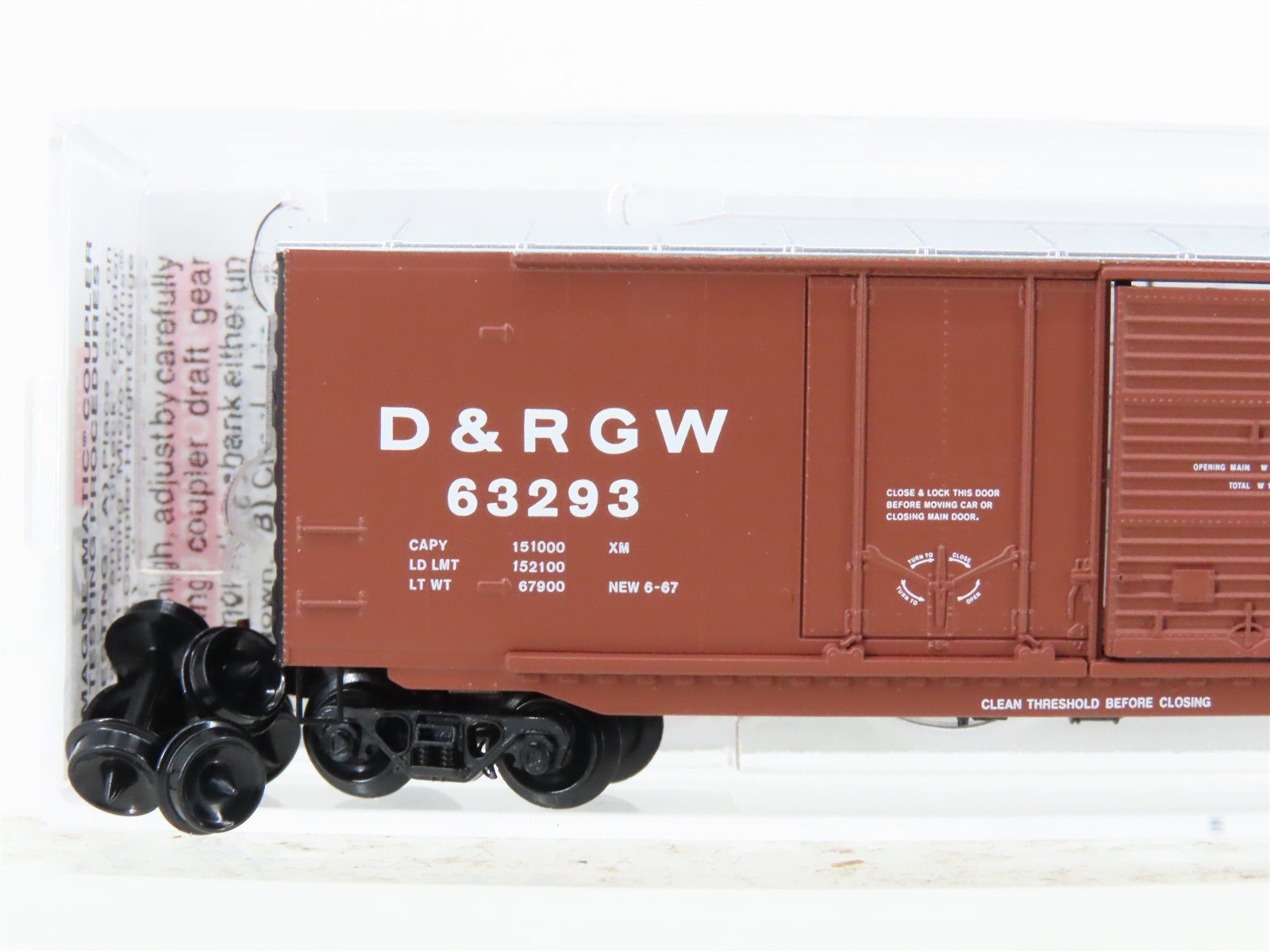 N Scale Micro-Trains MTL 07600080 DRGW Rio Grande 50' Standard Boxcar #63293