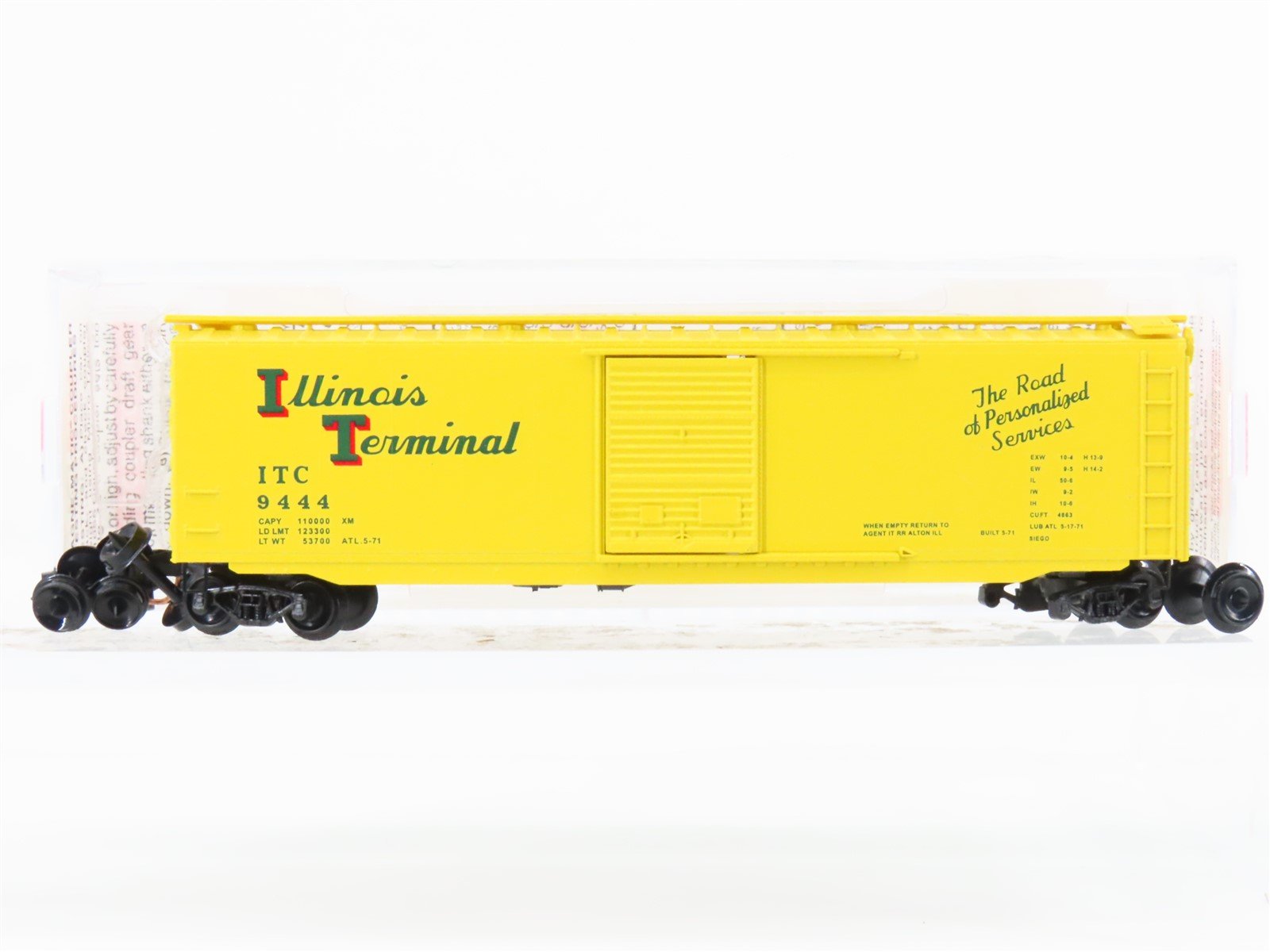 N Scale Micro-Trains MTL 31010 ITC Illinois Terminal 50' Standard Boxcar #9444