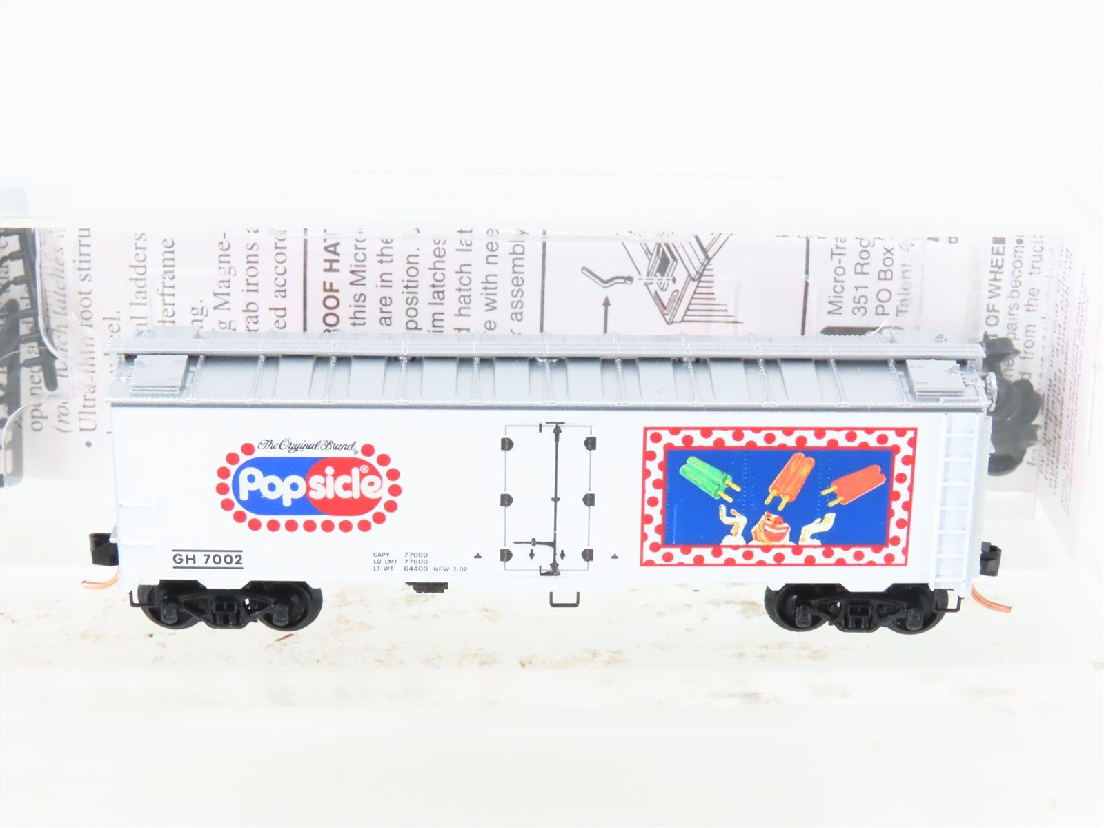 N Scale Micro-Trains MTL 59080 GH Popsicle 40' Steel Ice Reefer #7002