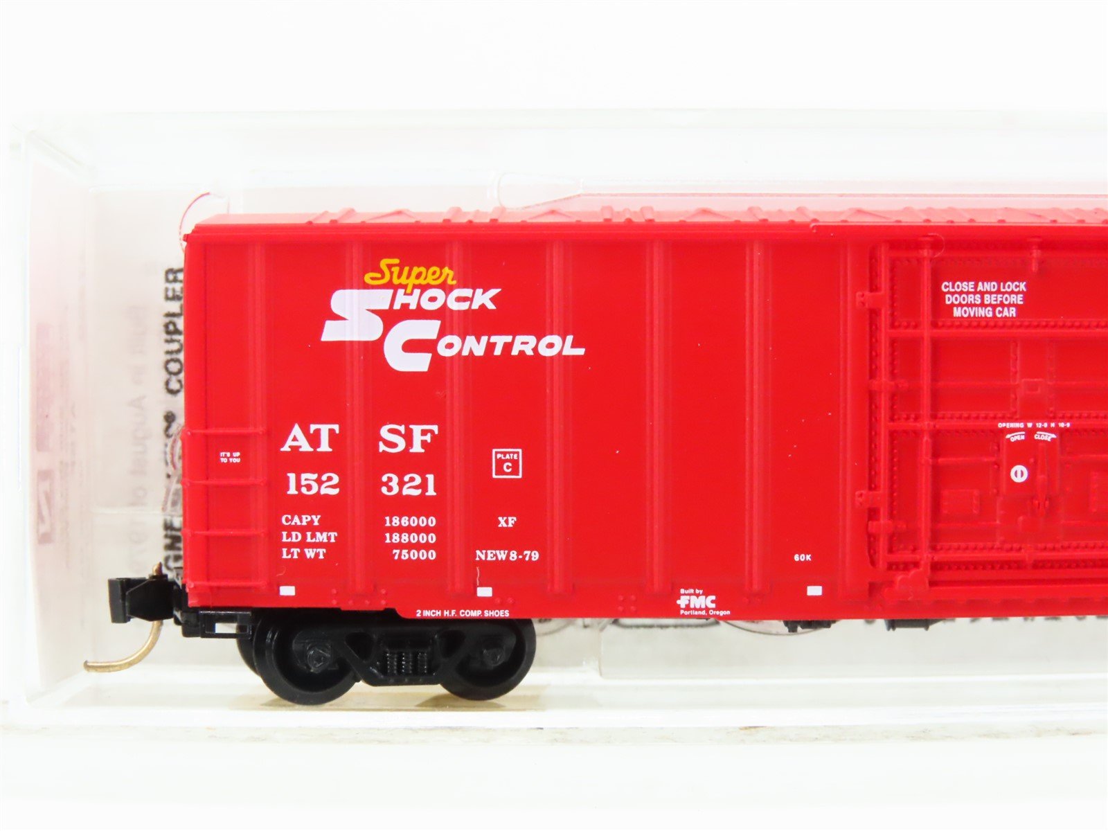 N Scale Micro-Trains MTL 27250 ATSF Santa Fe 50' Rib Side Boxcar #152321