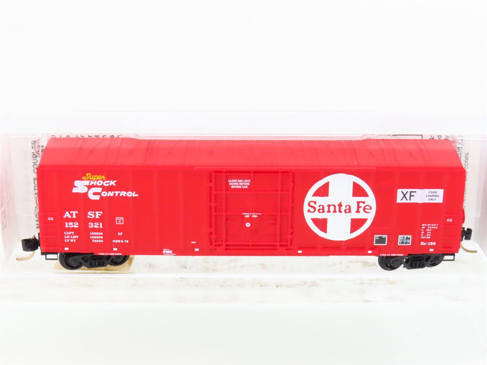 N Scale Micro-Trains MTL 27250 ATSF Santa Fe 50' Rib Side Boxcar #152321