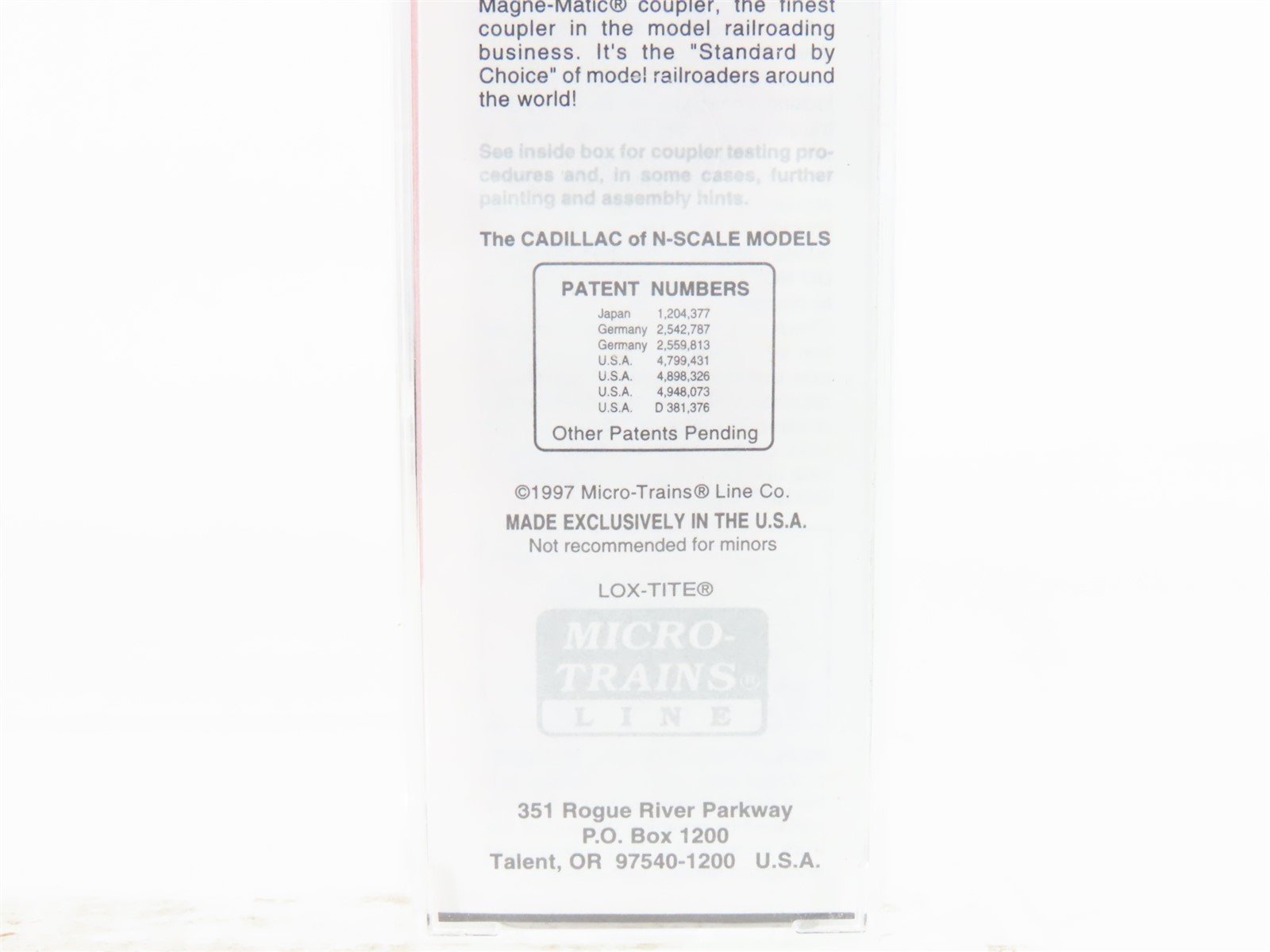 N Scale Micro-Trains MTL 27250 ATSF Santa Fe 50' Rib Side Boxcar #152321