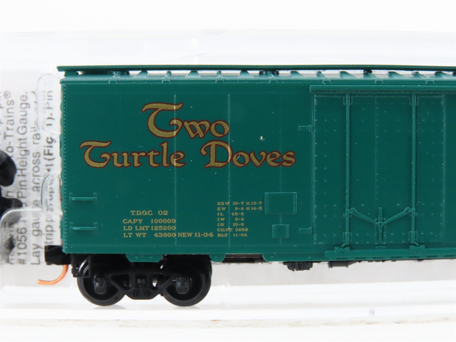 N Scale Micro-Trains MTL 21502 TDOC Two Turtle Doves 40' Boxcar #02