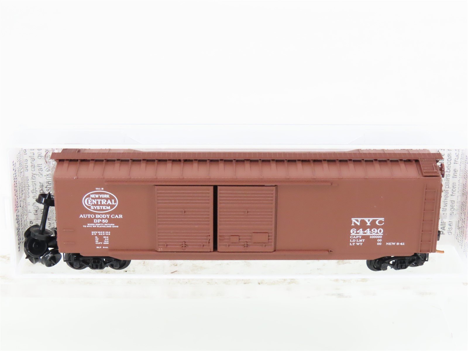 N Scale Micro-Trains MTL 34150 NYC New York Central 50' Standard Boxcar #64490