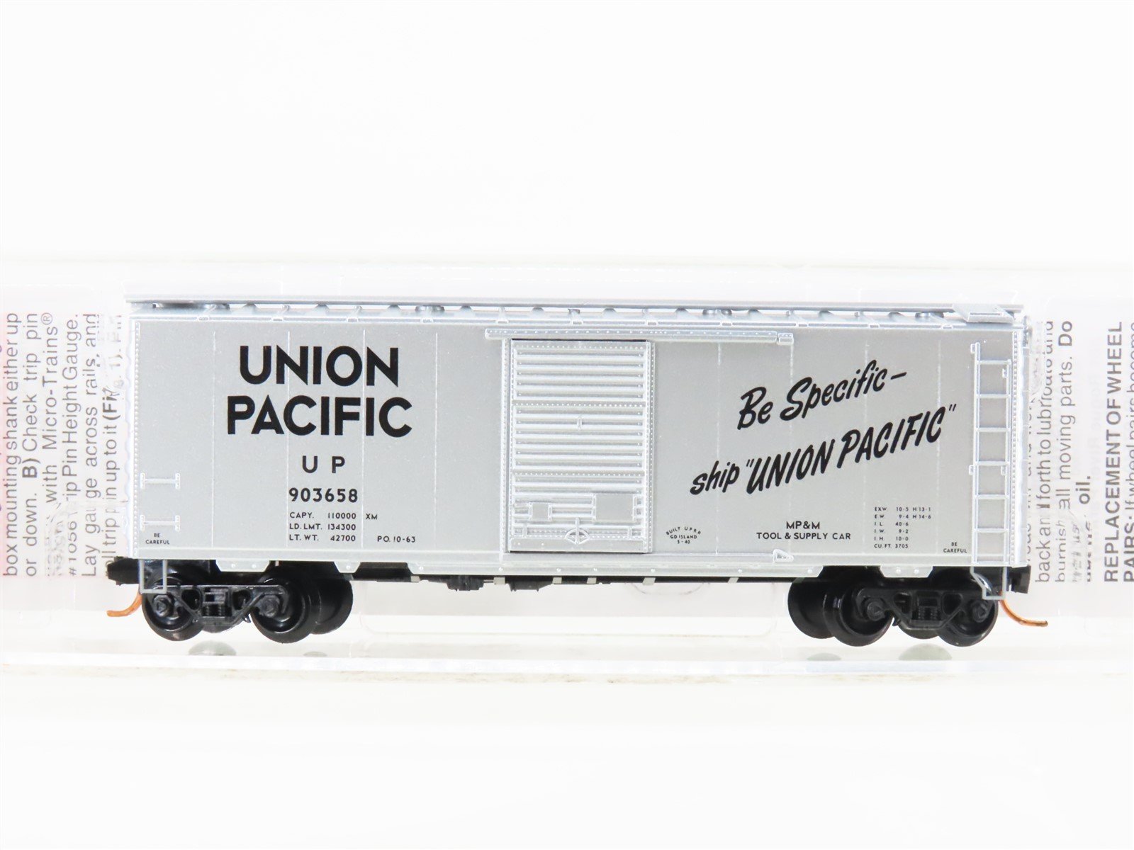 N Scale Micro-Trains MTL 02000756 UP Union Pacific 40' Standard Boxcar #903658