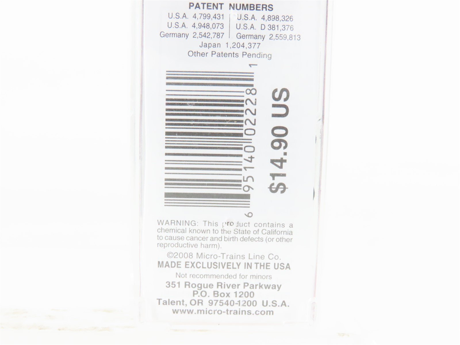 N Scale Micro-Trains MTL 02000756 UP Union Pacific 40' Standard Boxcar #903658