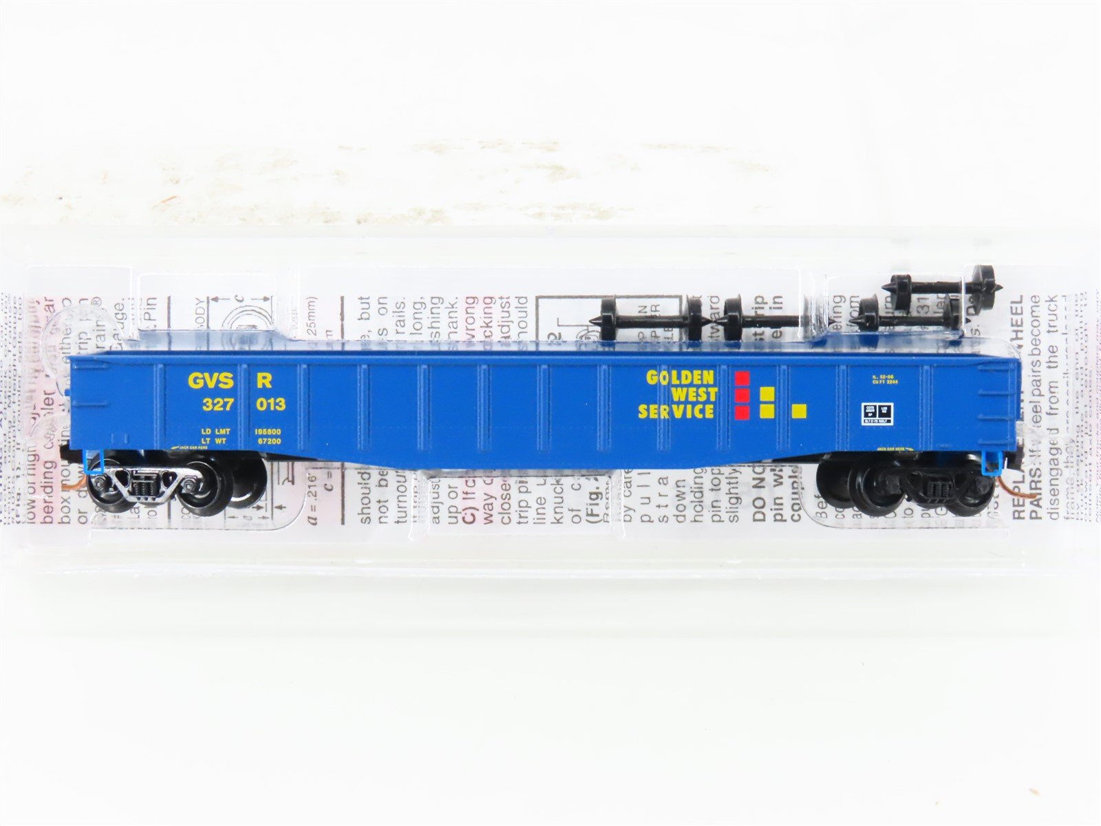 N Micro-Trains MTL 10500130 GSWR Golden West 50' Steel Side Gondola #327013