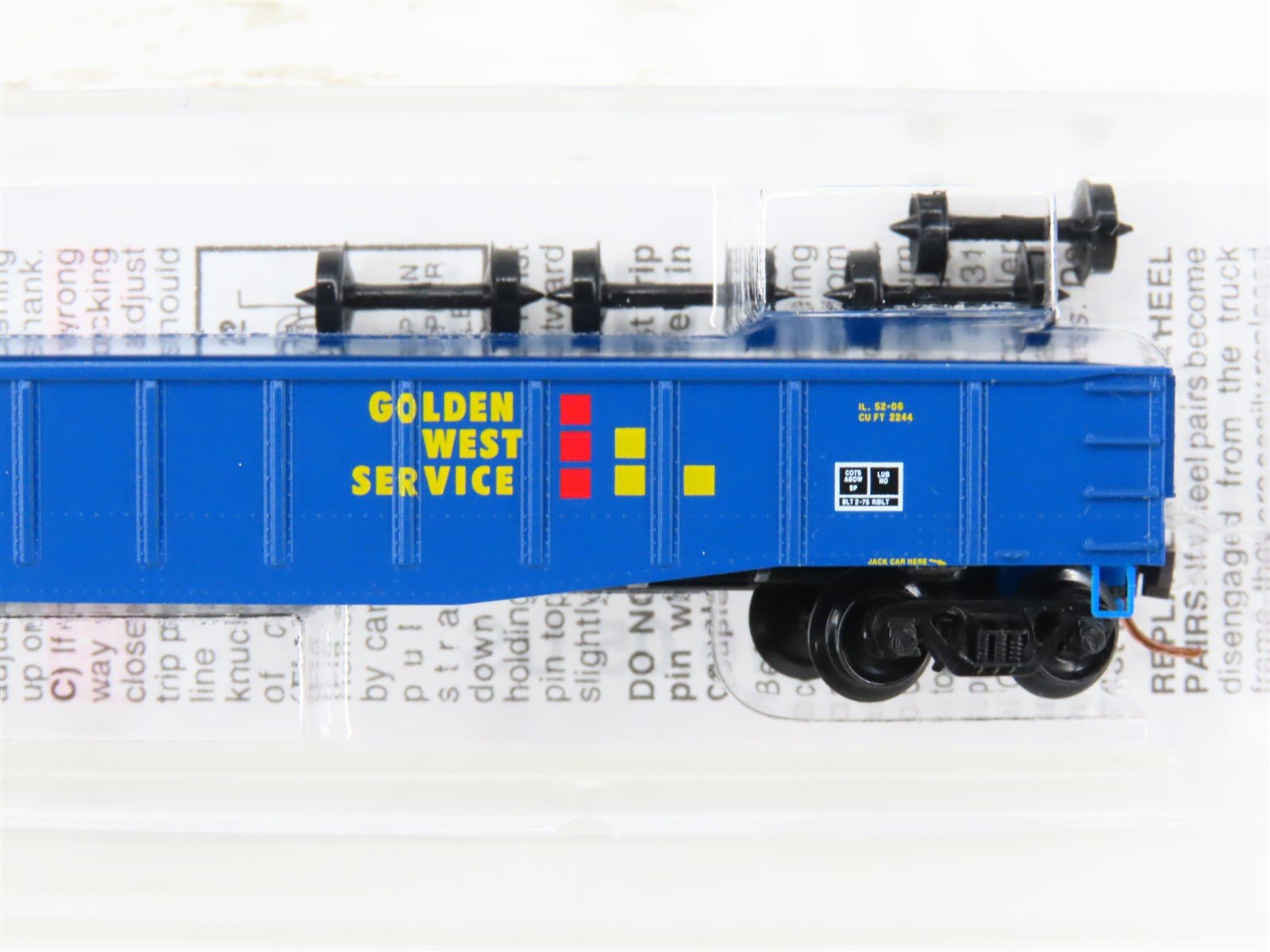 N Micro-Trains MTL 10500130 GSWR Golden West 50' Steel Side Gondola #327013