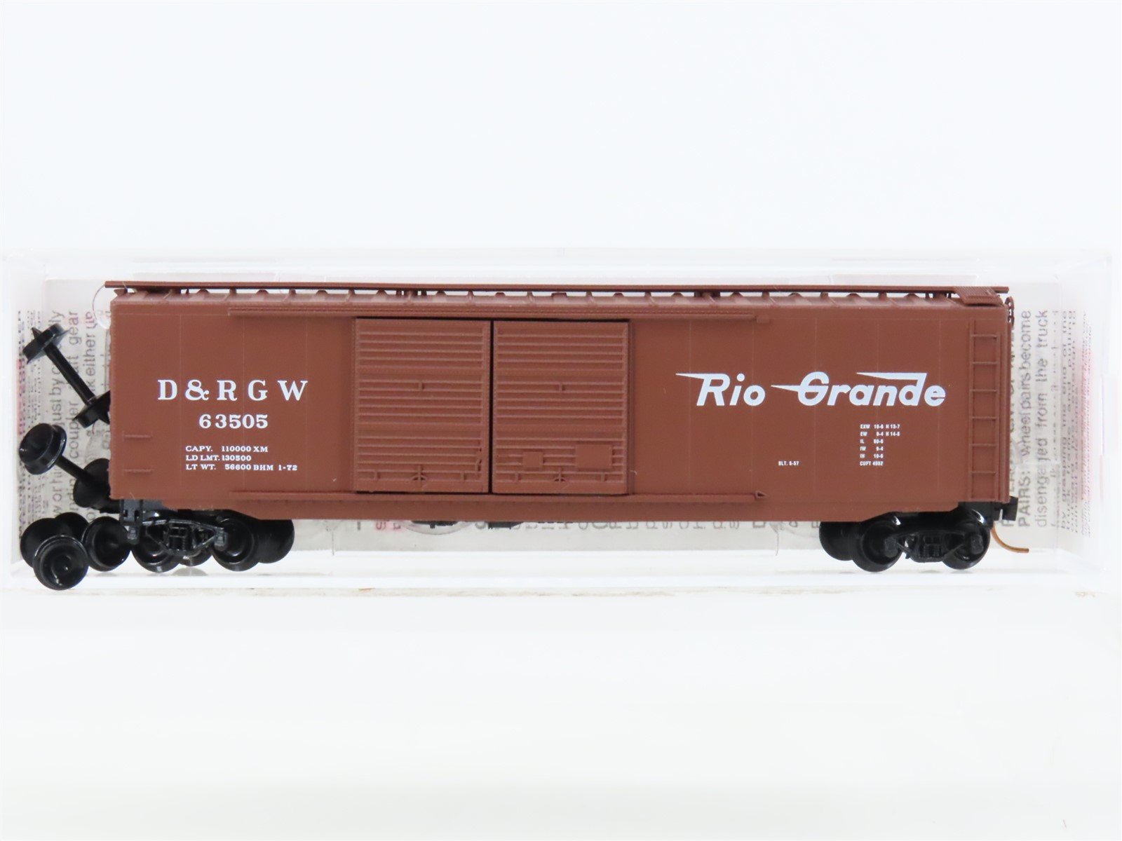 N Scale Micro-Trains MTL 34060 DRGW Rio Grande 50' Standard Boxcar #63505