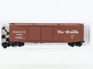 N Scale Micro-Trains MTL 34060 DRGW Rio Grande 50' Standard Boxcar #63505