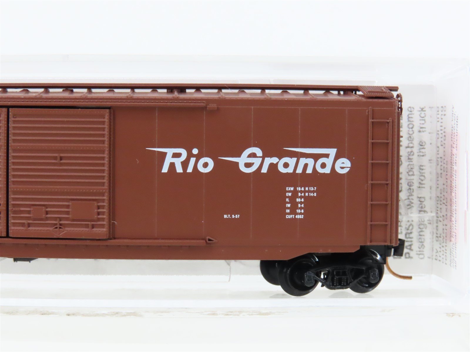 N Scale Micro-Trains MTL 34060 DRGW Rio Grande 50' Standard Boxcar #63505