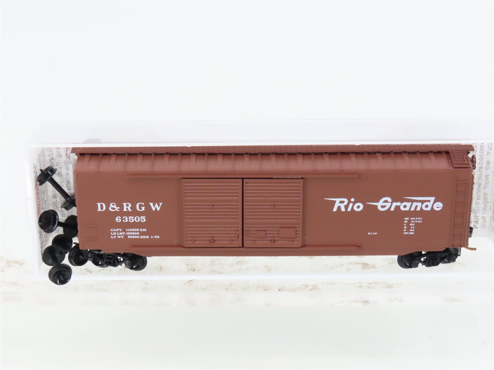 N Scale Micro-Trains MTL 34060 DRGW Rio Grande 50' Standard Boxcar #63505