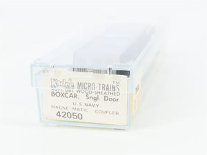 N Scale Kadee Micro-Trains MTL 42050 USN US Navy 40' Wood Boxcar #61-00200
