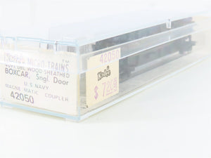N Scale Kadee Micro-Trains MTL 42050 USN US Navy 40' Wood Boxcar #61-00200