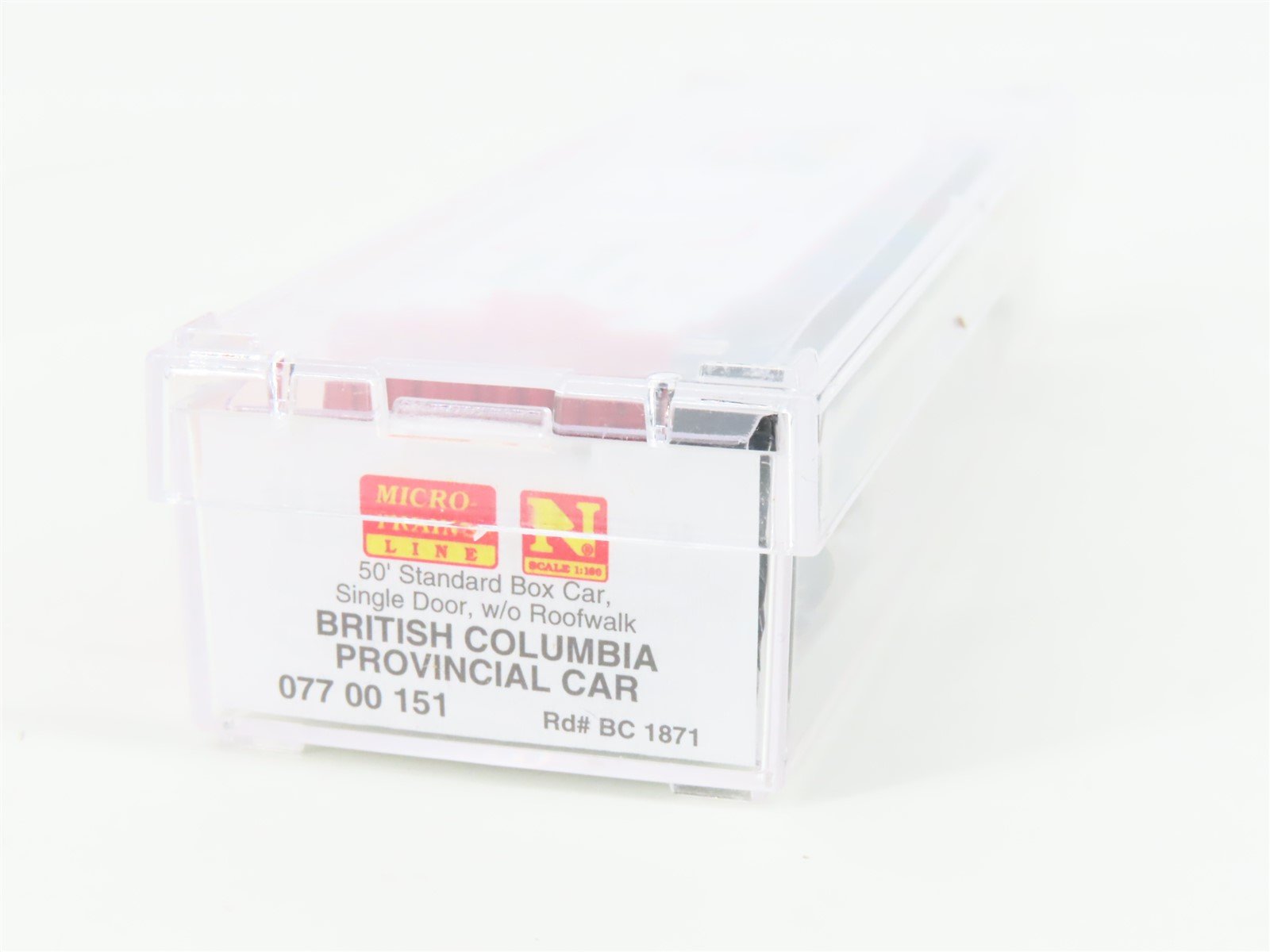 N Scale Micro-Trains MTL 07700151 BC British Columbia 50' Standard Boxcar #1871
