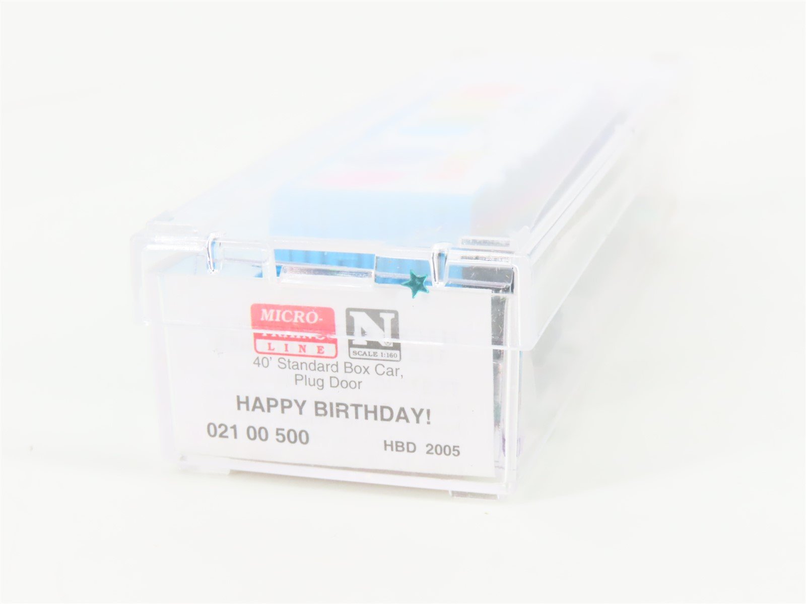N Scale Micro-Trains MTL 02100500 HBD Happy Birthday! 40' Standard Boxcar #2005