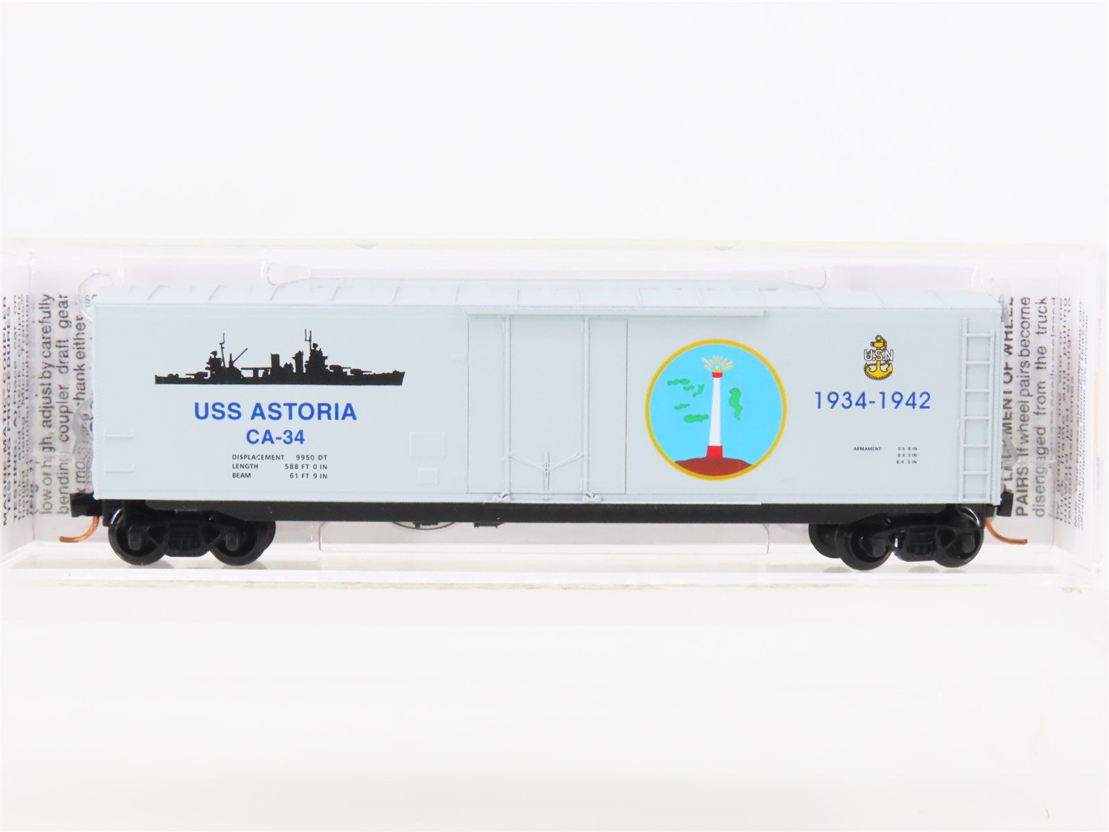 N Micro-Trains MTL 03800410 USS Astoria Navy Series #10 50' Boxcar #CA-34