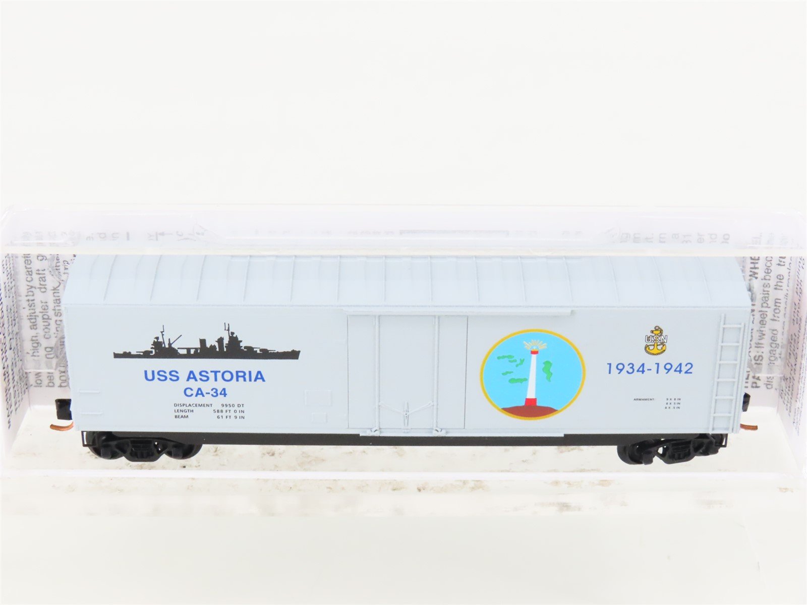 N Micro-Trains MTL 03800410 USS Astoria Navy Series #10 50' Boxcar #CA-34