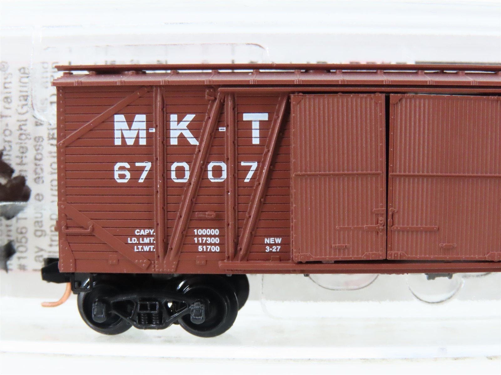 N Scale Micro-Trains MTL 29040 MKT Railway 40' Outside Braced Boxcar #67007