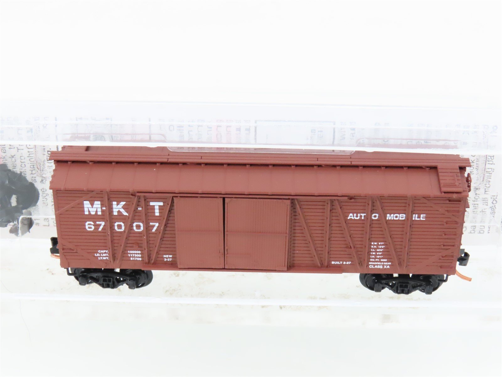 N Scale Micro-Trains MTL 29040 MKT Railway 40' Outside Braced Boxcar #67007