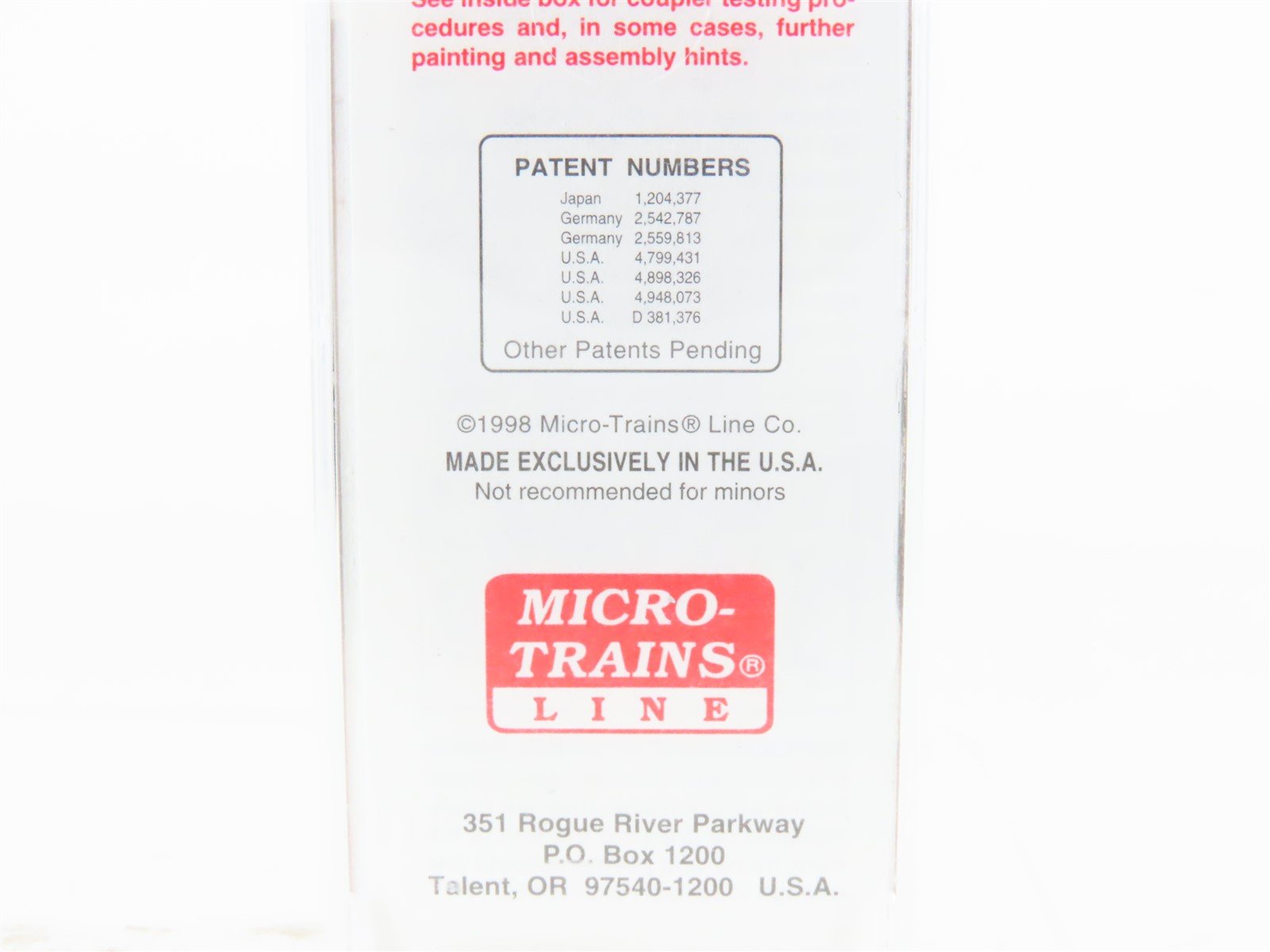 N Scale Micro-Trains MTL 74020 CP Mandarin Express 40' Standard Boxcar #35893
