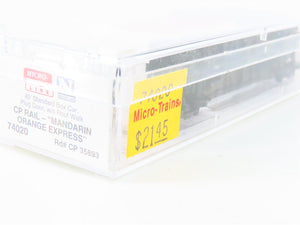 N Scale Micro-Trains MTL 74020 CP Mandarin Express 40' Standard Boxcar #35893