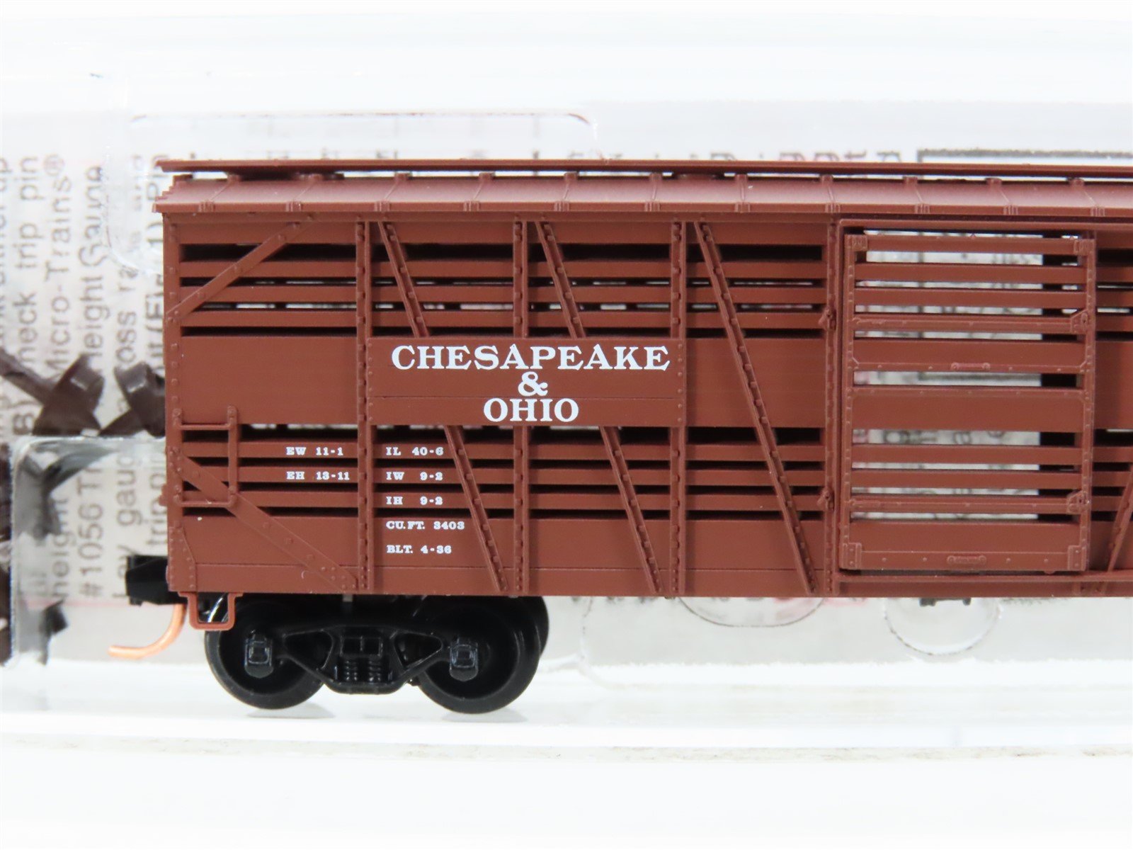 N Micro-Trains MTL 35180 C&O Chesapeake & Ohio 40' Despatch Stock Car #95336