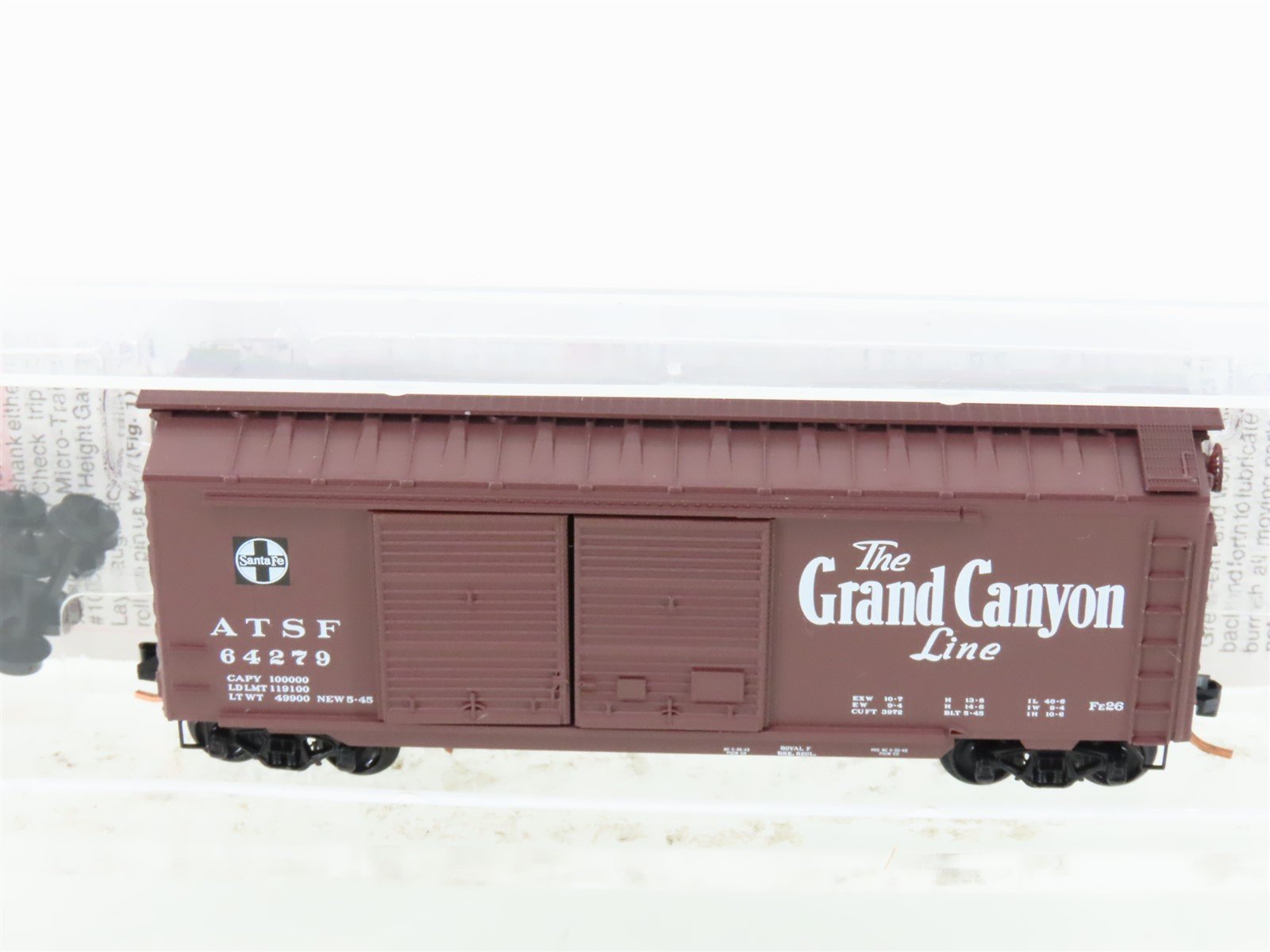 N Scale Micro-Trains MTL 23290 ATSF Santa Fe Grand Canyon 40' Boxcar #64279