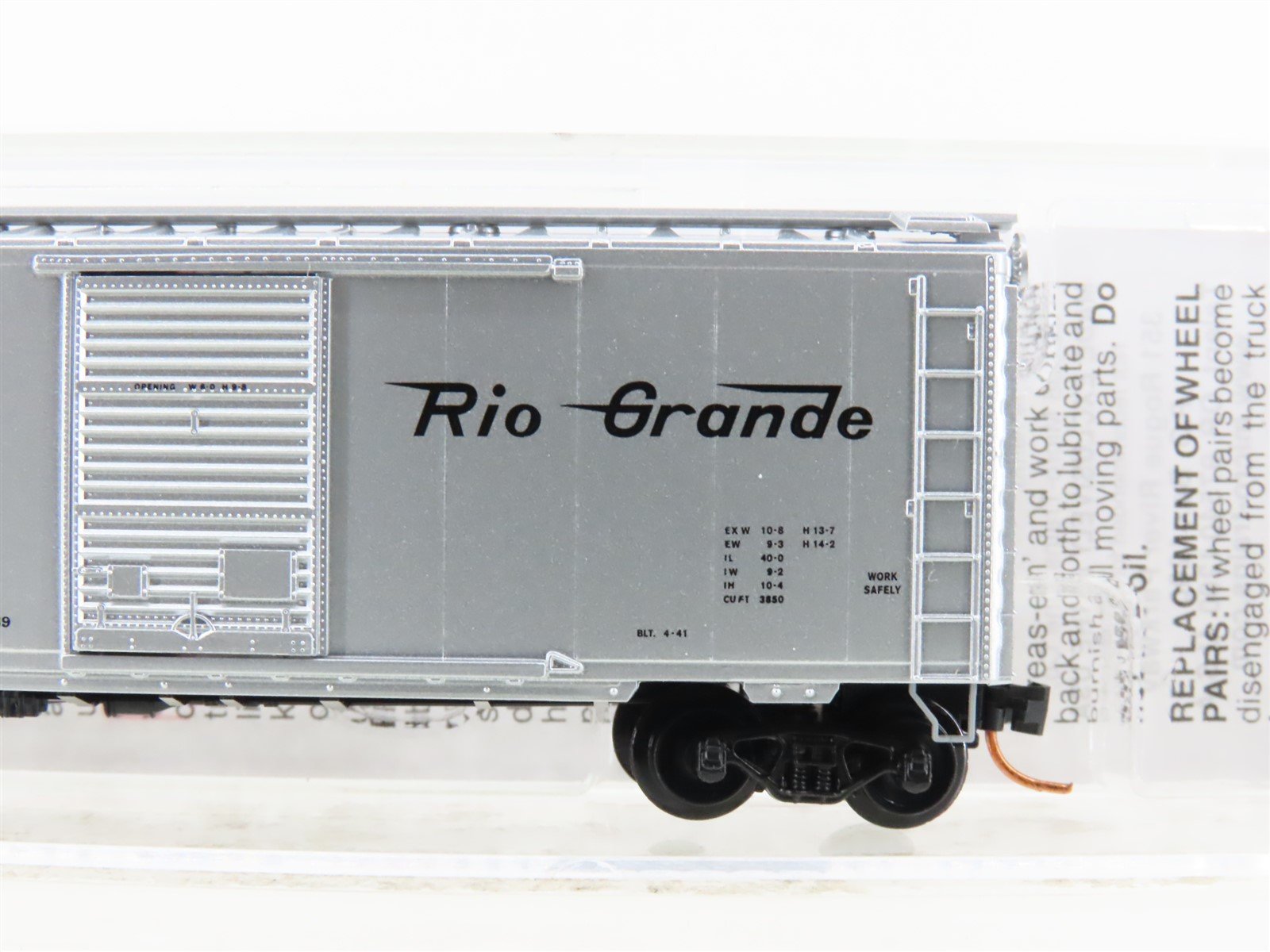 N Micro-Trains MTL 02000776 D&RGW Rio Grande 40' Single Door Box Car #AX-69035