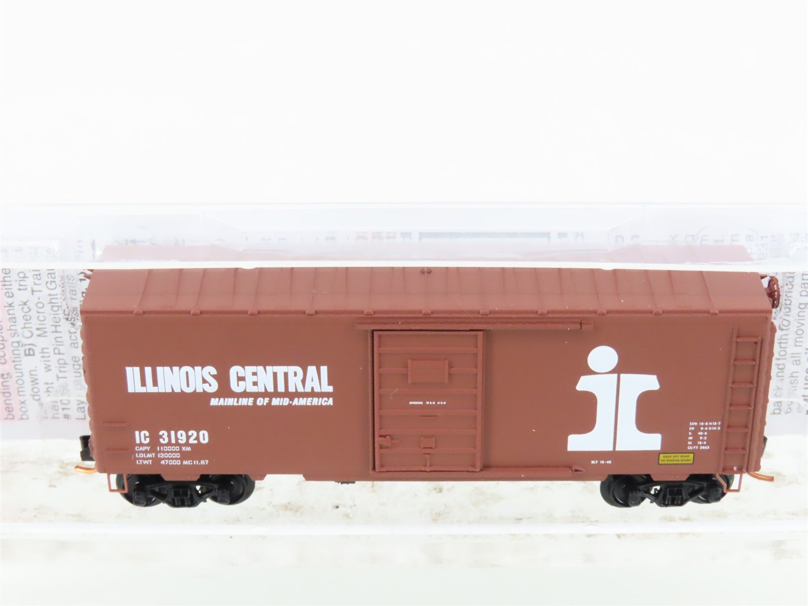 N Micro-Trains MTL 07300090 IC Illinois Central 40' Single Door Box Car #31920