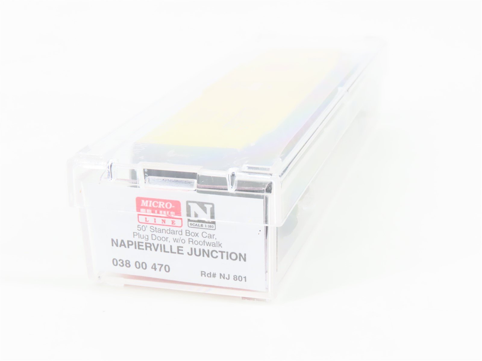 N Micro-Trains MTL 03800470 NJ Napierville Junction 50' Plug Door Box Car #801