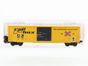 N Micro-Trains MTL 02500500 MP Railbox 50' Rib Side Single Door Box Car #357372
