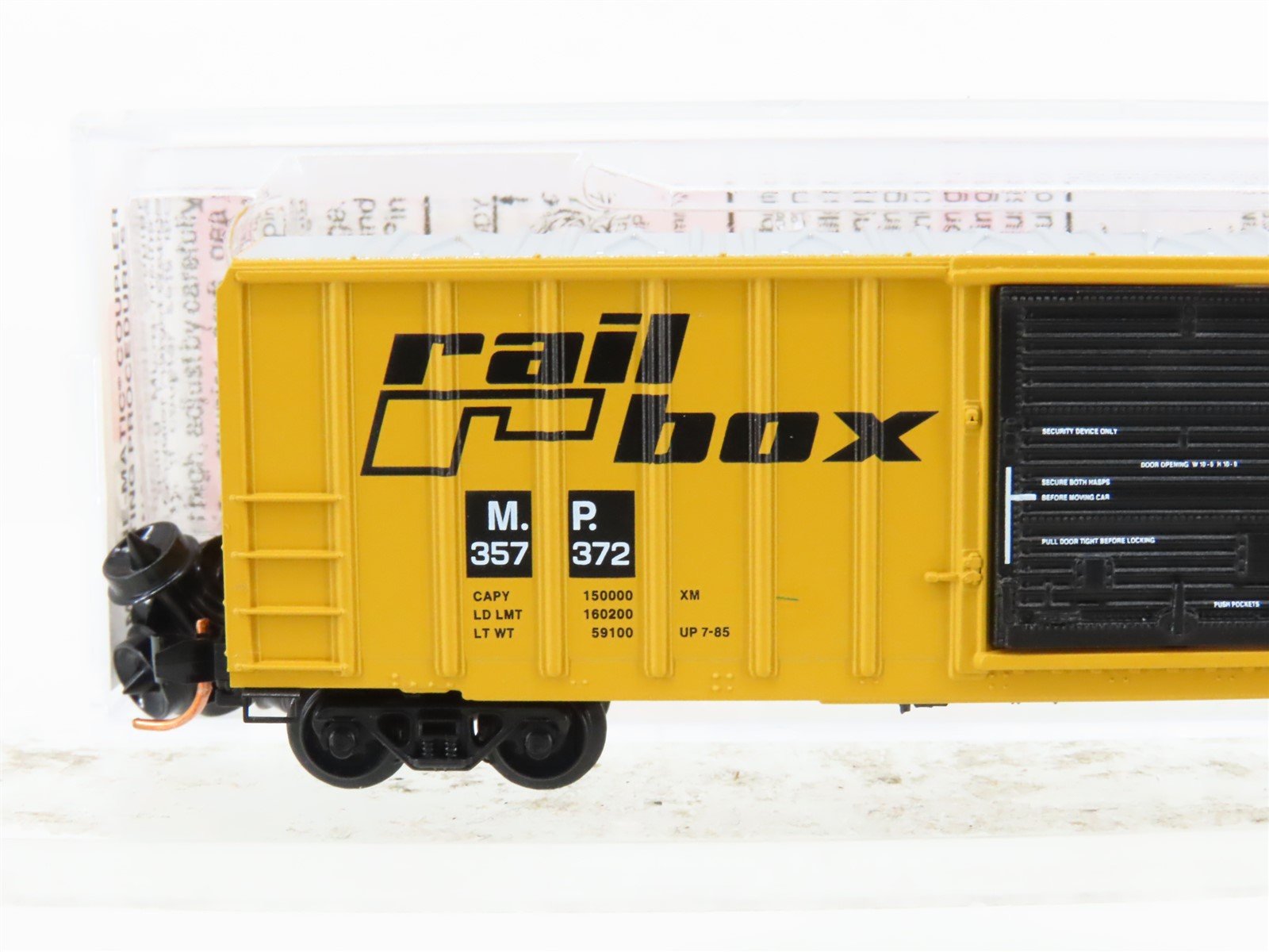 N Micro-Trains MTL 02500500 MP Railbox 50' Rib Side Single Door Box Car #357372