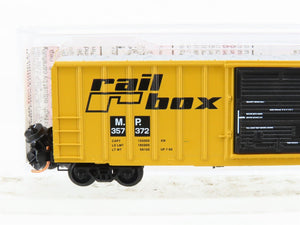 N Micro-Trains MTL 02500500 MP Railbox 50' Rib Side Single Door Box Car #357372