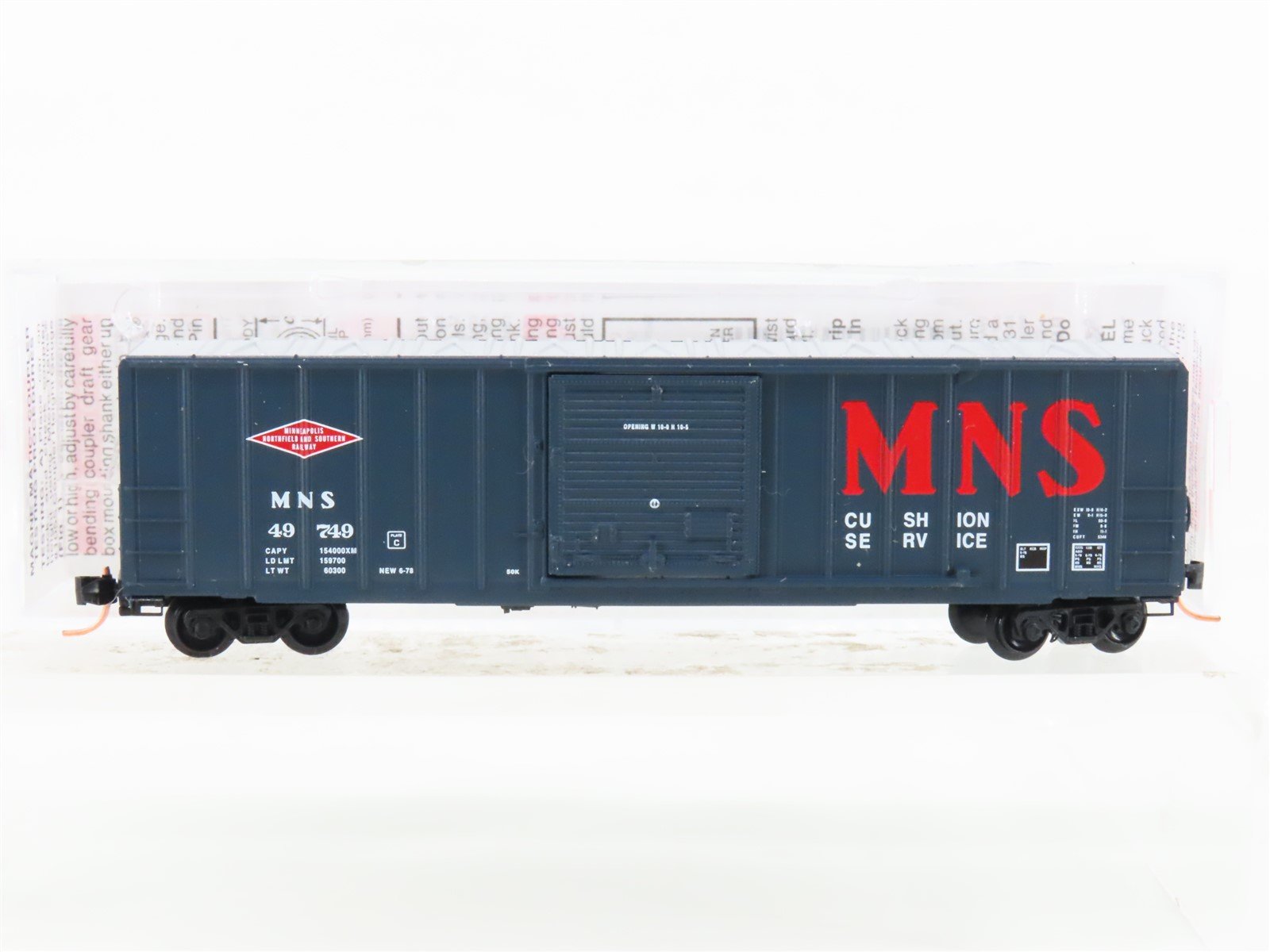 N Micro-Trains MTL 25410 MNS Minneapolis Northfield & Southern 50' Box Car 49749
