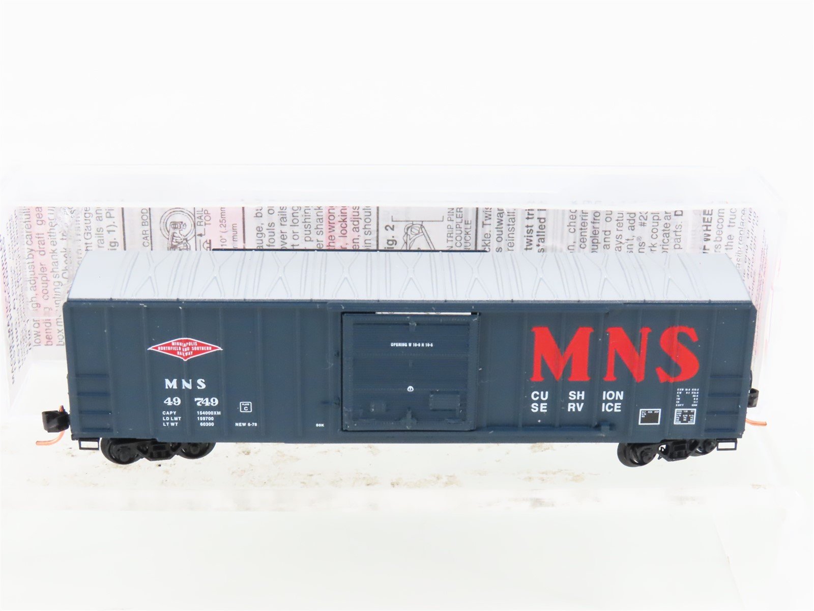 N Micro-Trains MTL 25410 MNS Minneapolis Northfield & Southern 50' Box Car 49749