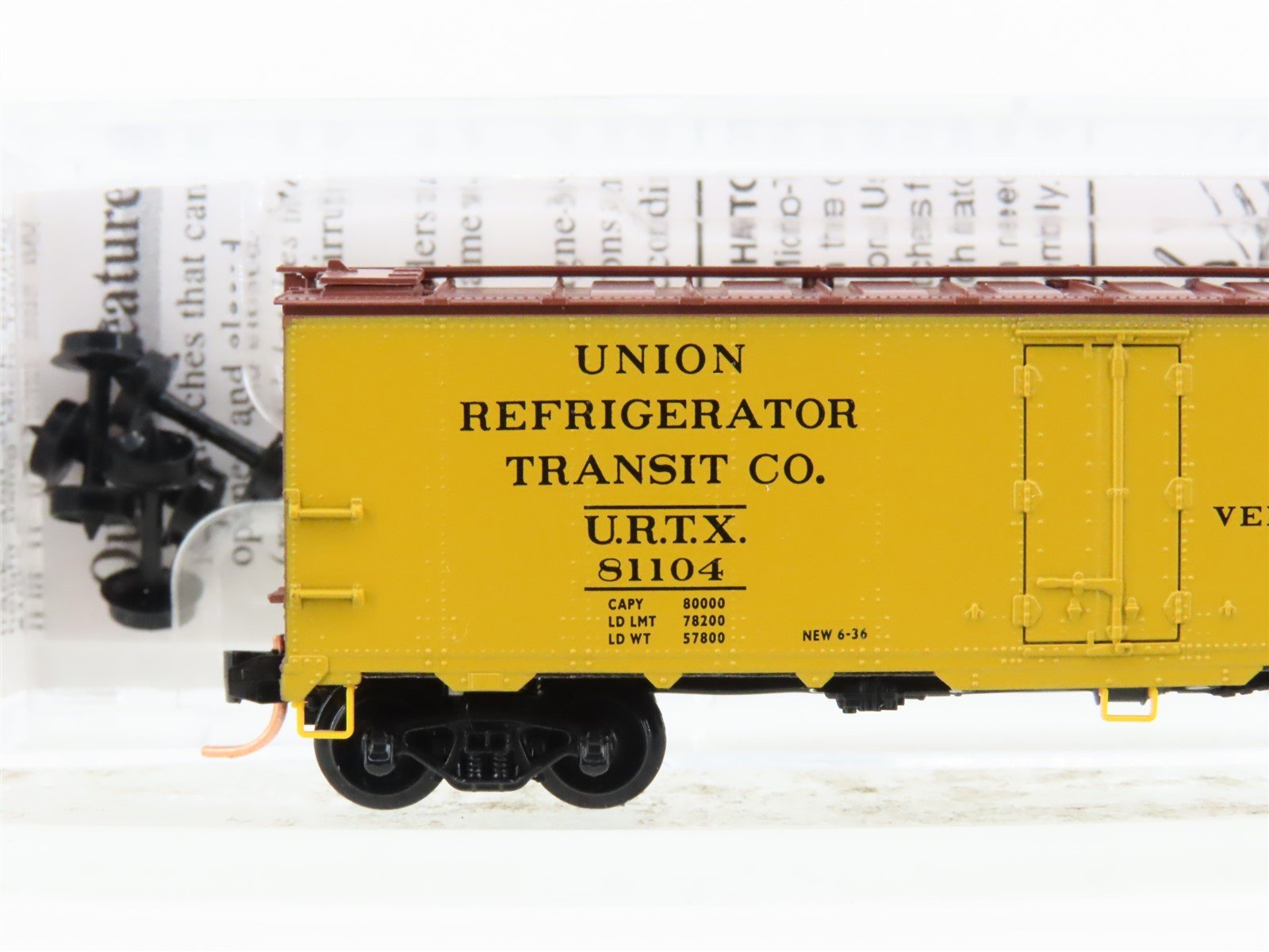 N Scale Micro-Trains MTL 59100 URTX Union Refrigerator 40' Steel Reefer #81104