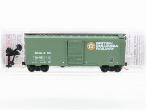 N Micro-Trains MTL 20580 BCOL British Columbia 40' Single Door Box Car #4180