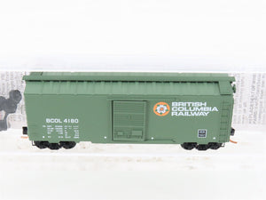 N Micro-Trains MTL 20580 BCOL British Columbia 40' Single Door Box Car #4180