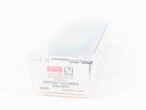 N Micro-Trains MTL 20580 BCOL British Columbia 40' Single Door Box Car #4180