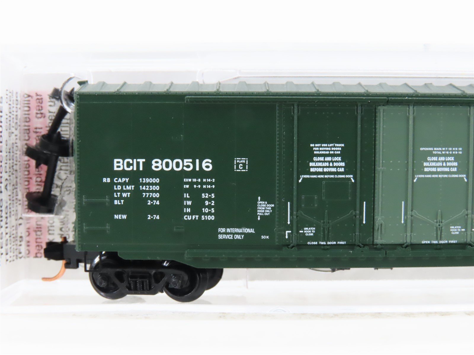 N Scale Micro-Trains MTL 75120 BCIT British Columbia 50' Box Car #800516