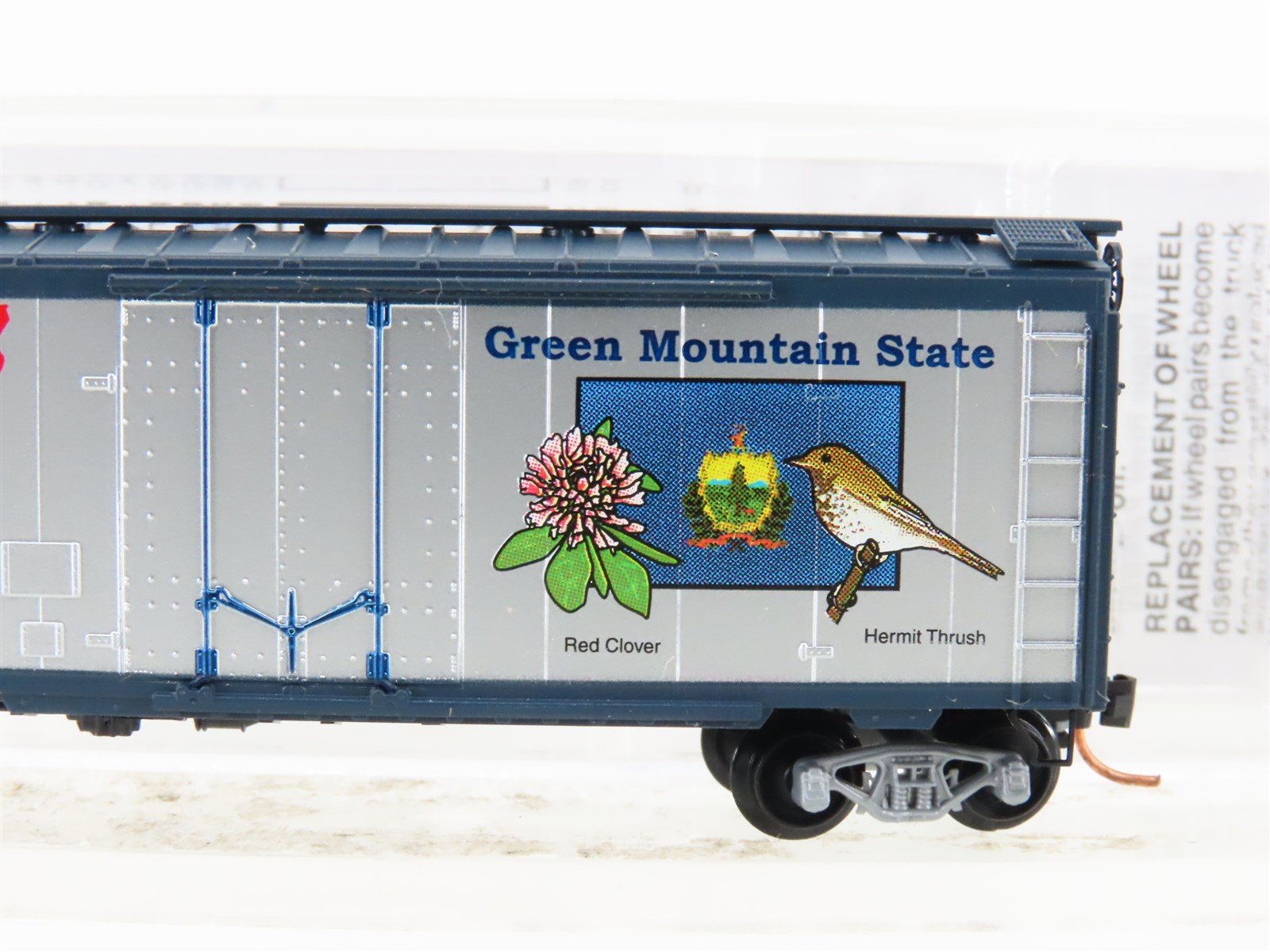 N Scale Micro-Trains MTL 02100402 US State Series 40' Box Car - Vermont #1791
