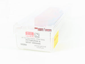 N Scale Micro-Trains MTL 55260 P&WV Pittsburgh & West Virginia 2-Bay Hopper #380