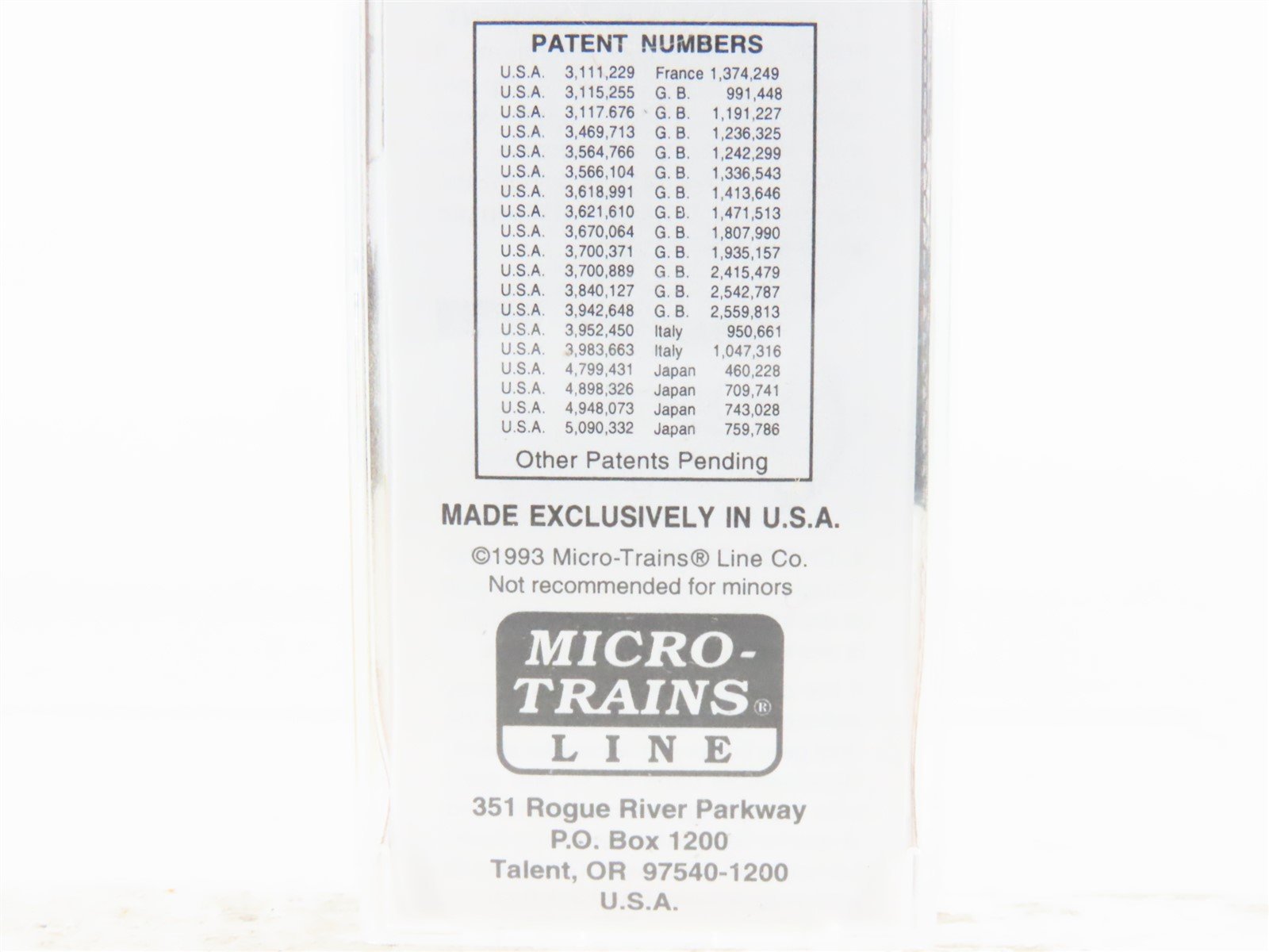 N Scale Micro-Trains MTL 92020 D&RGW 